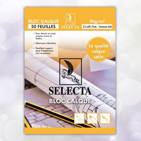 PAPIER CALQUE A4 - 50F