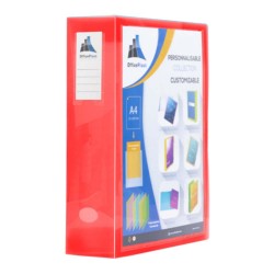 Boîte de classement Personnalisable OfficePlast-Rouge