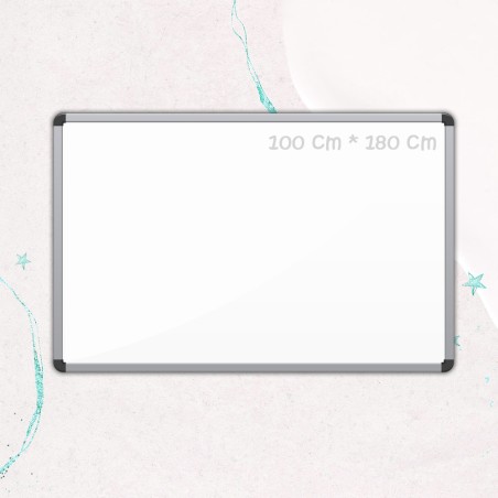 Tableau Blanc Cadre Aluminium 100x180