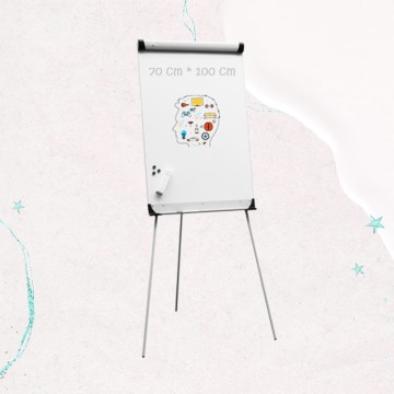 Tableau Blanc Magnetique 70/100 Chevalet