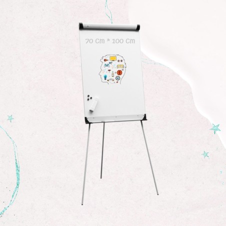 Tableau Blanc Magnétique 70x100 Chevalet