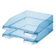 Corbeille à Courrier Ark 450 Transparent- BLEU