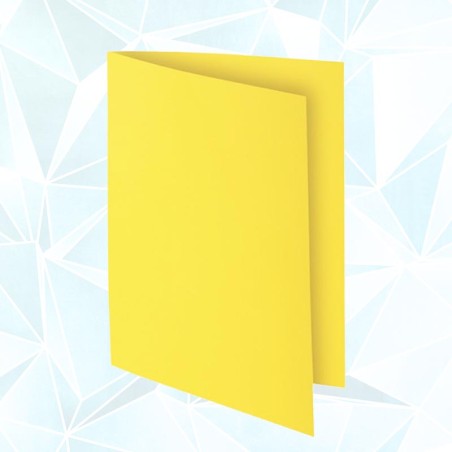 Chemises Cartonnées Luxe Jaune Bristol-100pcs