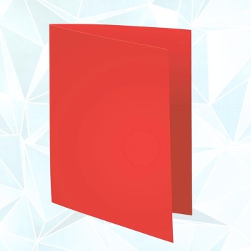 Chemises Cartonnées Rouge  Luxe Bristol-100pcs