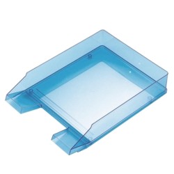 Corbeille à Courrier Ark 450 Transparent- BLEU