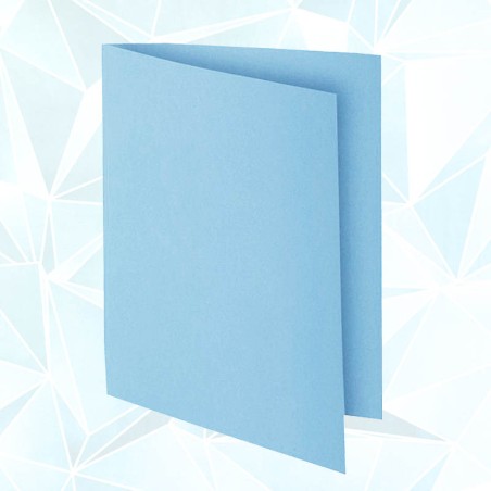 Chemises Cartonnées Luxe Bleu Bristol-100pcs