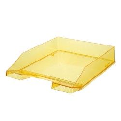 Corbeille à Courrier Transparent / Jaune- Ark 450