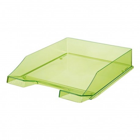 Corbeille à Courrier Transparent / Vert- Ark 450