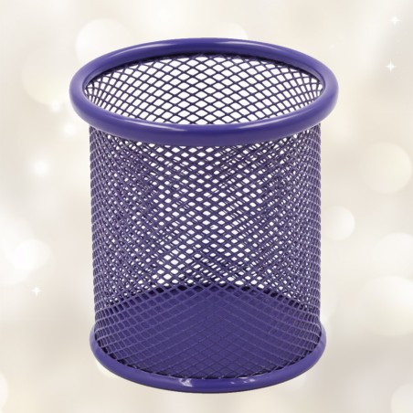 Pot à Stylo Rond Maille 802 Métal Violet