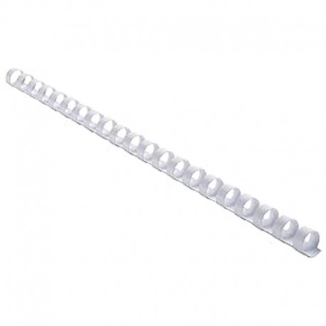 Pack de 100 Reliures Spirale Plastique 6mm Blanc