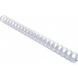 Pack de 100 Reliures Spirale 16mm Blanc