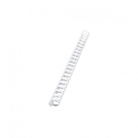 Pack de 100 Reliures Spirale Plastique 10mm Blanc