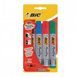 Pochette de 4 Marqueurs Permanent-Bic