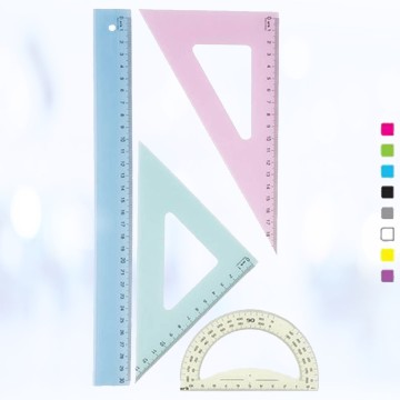 Pochette Géométrique flexible 4 couleur