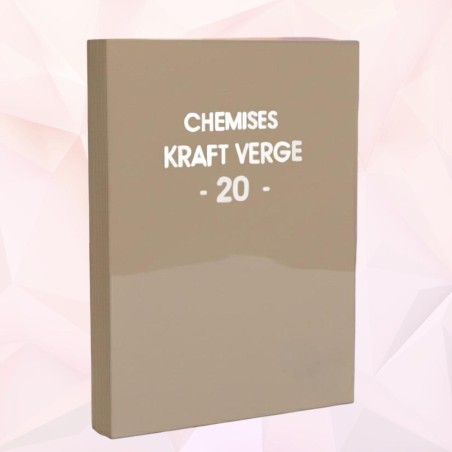 Lot de 20 pcs Chemises Kraft- A4