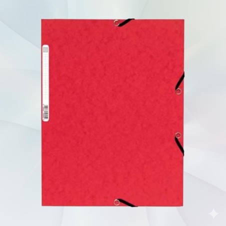 Chemise à rabats cartonnée exacompta - Rouge