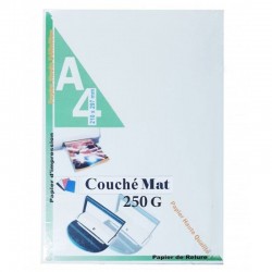Rame papier couché Mat 250 g/m²,100 F