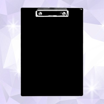 PORTE BLOC Double Rigide A4 Noir