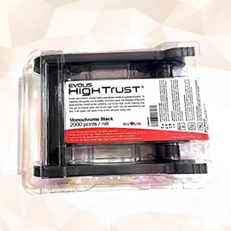 RUBAN BADGE EVOLIS BLACK MONOCHROME 2000 CARDS/ROLL