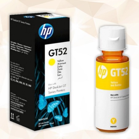 Bouteille D'encre Originale HP GT52 Jaune