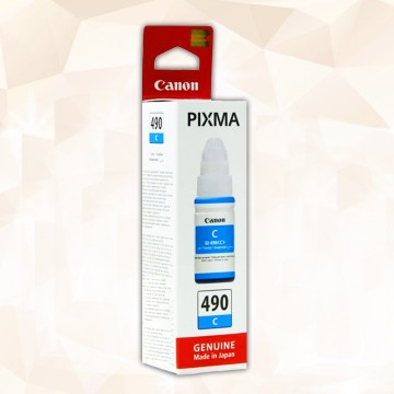Canon PIXMA G1400, G2400,G3400, Bouteille d'encre Canon GI 490-Y  Cyan