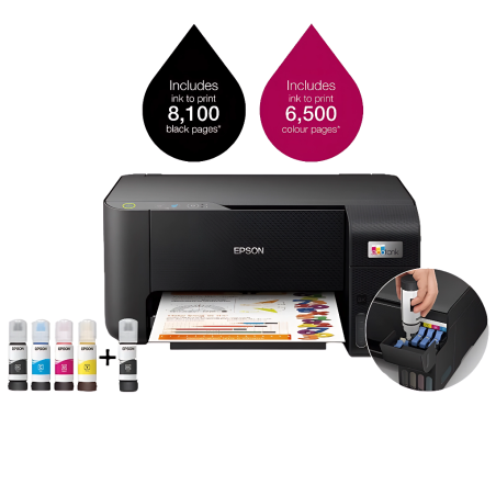 Imprimante Multifonction 3en1 couleur Epson ECOTANK L3210 / USB