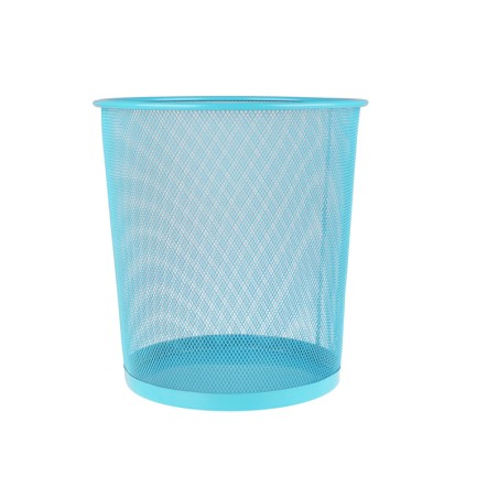 Corbeille à Papier Métallique Moyenne Format-Bleu Ciel
