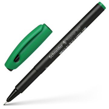 Stylo Pointe Fine Schneider Topliner 967 Vert