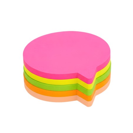 Stick notes fluo dialogue 100 feuilles 5 couleurs