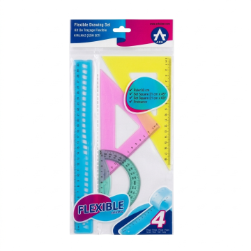 Pochette Géométrique Flexible 30cm 4 pièces ARK