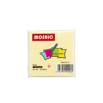 Stick Note 76/76 Pastel 100 Feuilles 5 couleur