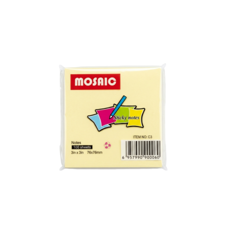 Stick Note 76/76 Pastel 100 Feuilles 4 couleur