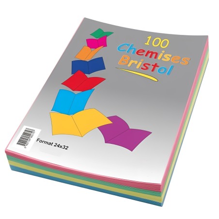 Rame Chemises Cartonnées Format A4 Bristol-100 pcs