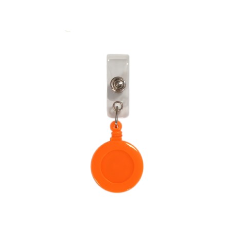 Porte Badge Enrouleur -Orange