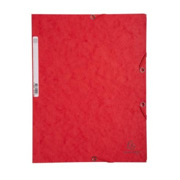 Chemise à rabats cartonnée exacompta - Rouge