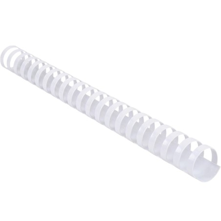 Pack de 100 Reliures Spirale 22mm Blanc