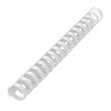 Pack de 50 Reliures Spirale 25mm Blanc