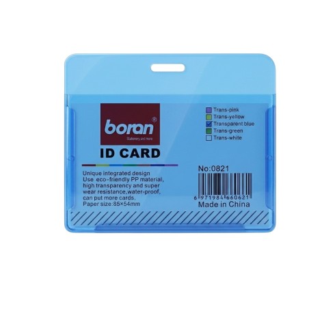 Porte Badge  Bleu Transparent 9 x 5.5 cm Paysage