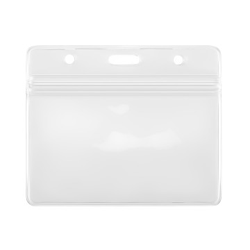 Porte Badge Souple Transparent 9.3 x 11.2 cm-A003