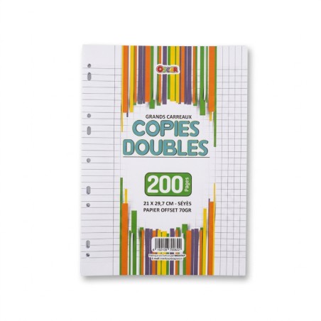Double Feuille Perforée GM 200 Page Oscar