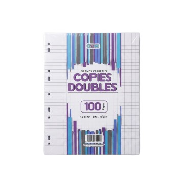 Double Feuille 100 pages 17*22 Oscar