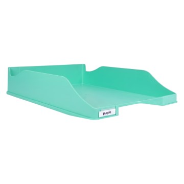 Corbeille à courrier vert pastel Purple