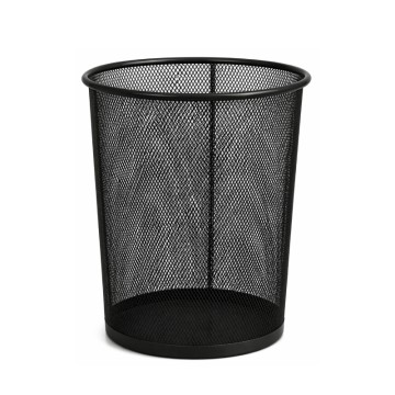 Corbeille à Papier Métallique Moyenne Format - noir
