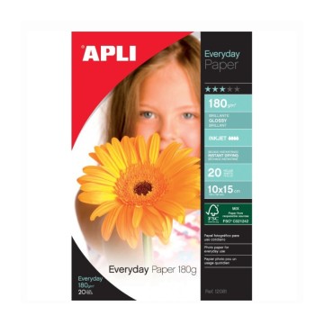 Papier Photo APLI Brillant  A4-100 feuilles  180 g/m²