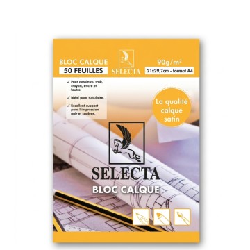 Bloc Papier Calque A4  50 feuilles
