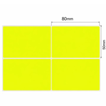 étiquettes multi-usage 5/8 - Jaune