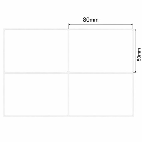 Étiquettes Multi-usage 50*80 - Blanc