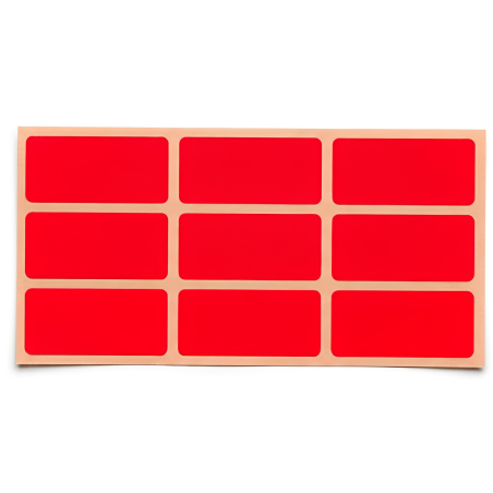 Étiquettes Multi-usage 20*40 - Rouge Fluo