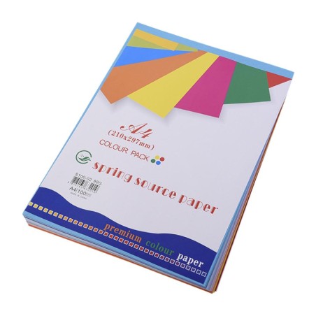 Rame Papier de couleur Assorties A4 - 500 Feuilles