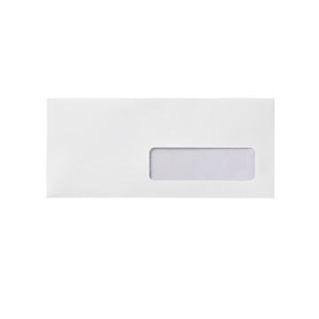 Lot de 500  Enveloppes Blanches 110x220 mm  Avec fenêtre